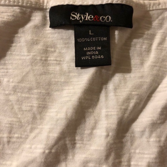 Style &Co White Dressy Shirt - Picture 5 of 5